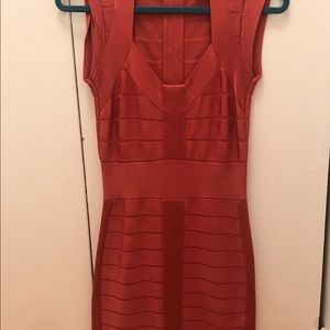 French connection orange dress